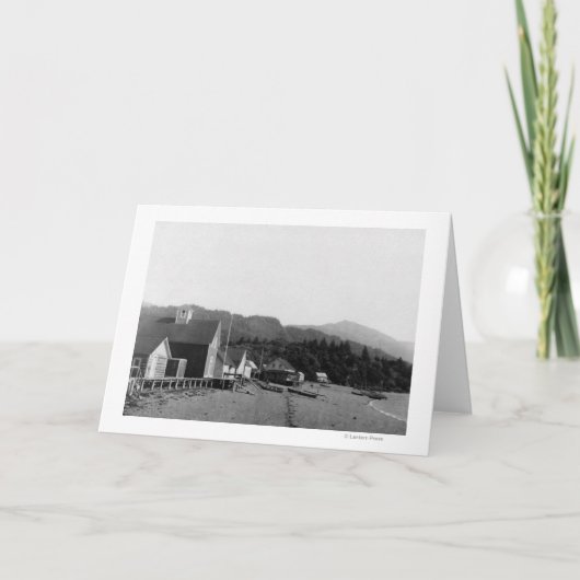 Het Uitzicht van de stad van Seldovia, de Foto van Kaart (Voorkant)