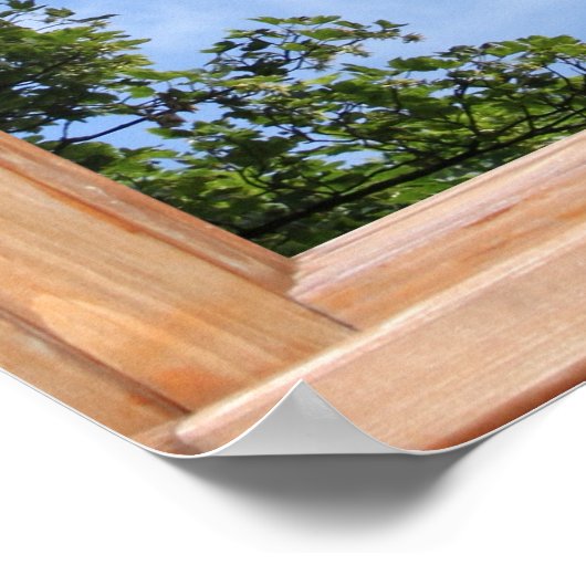 Het Uitzicht van de Tak van de boom van een Verlic Poster (Hoek)