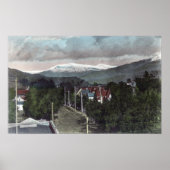 Het Uitzicht van de Topo van CitySanta Paula, CA o Poster (Voorkant)