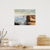 Het uitzicht van de Twelve Apostles Australië Post Poster (Keuken)