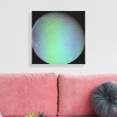 Het uitzicht van de valse kleur van de maan van Sa Canvas Afdruk (Insitu (Woonkamer))