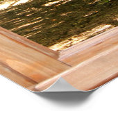 Het Uitzicht van de Weg van Woodland van een Venst Poster (Hoek)