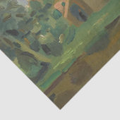 Het Uitzicht van een dorp – Else Berg Tissuepapier (Detail)