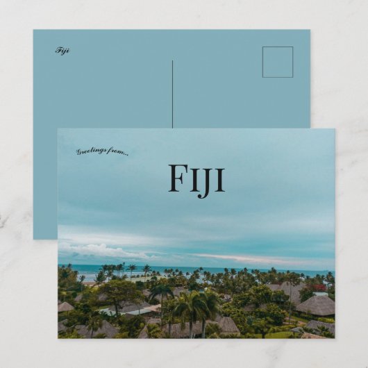 Het Uitzicht van Fiji Briefkaart (Voorkant / Achterkant)