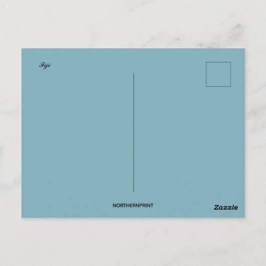Het Uitzicht van Fiji Briefkaart (Achterkant)