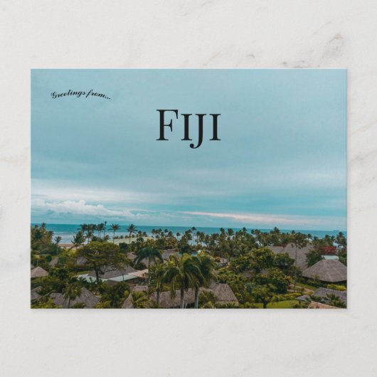 Het Uitzicht van Fiji Briefkaart (Voorkant)