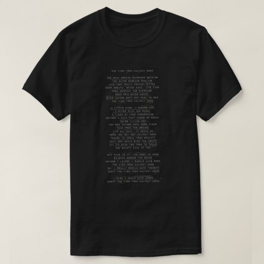 Het Uitzicht van Halfway onderaan Canvas tas T-shirt (Design voorkant)