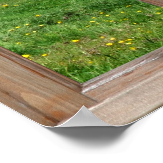 Het Uitzicht van het Beemvenster van Alps van een Poster (Hoek)