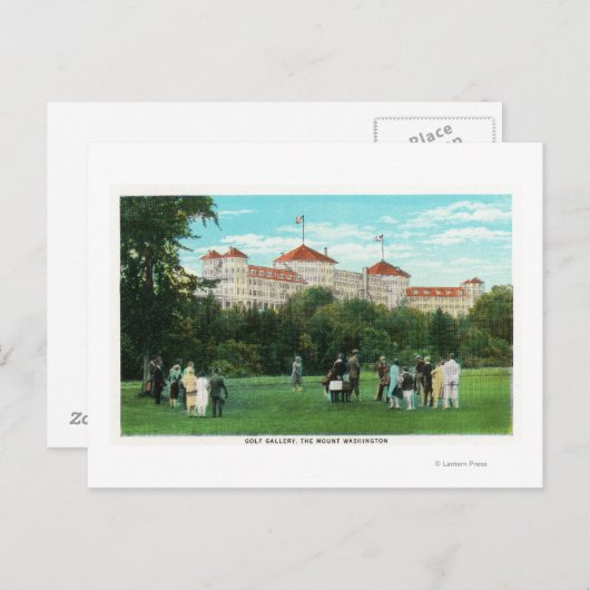 Het Uitzicht van het Hotel van Washington van Golf Briefkaart (Voorkant / Achterkant)