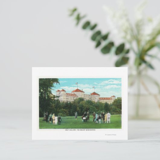 Het Uitzicht van het Hotel van Washington van Golf Briefkaart (Staand voorkant)