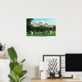 Het Uitzicht van het Hotel van Washington van Golf Poster (Thuiskantoor)
