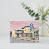 Het Uitzicht van het koloniale strand Briefkaart (Staand voorkant)