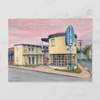 Het Uitzicht van het koloniale strand Briefkaart