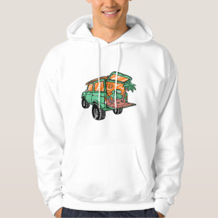 Het Uitzicht van het strand in de Illustrator van Hoodie