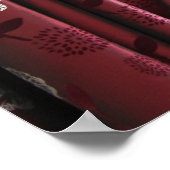 Het uitzicht van het venster aan een sneeuwscène poster (Hoek)