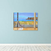 Het Uitzicht van het Venster canvas kunst (Insitu (Houten vloer))