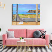 Het Uitzicht van het Venster canvas kunst (Insitu (Woonkamer))