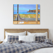 Het Uitzicht van het Venster canvas kunst (Insitu (Slaapkamer))