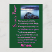Het Uitzicht van het Zee Serenity Prayer Briefkaart (Voorkant)