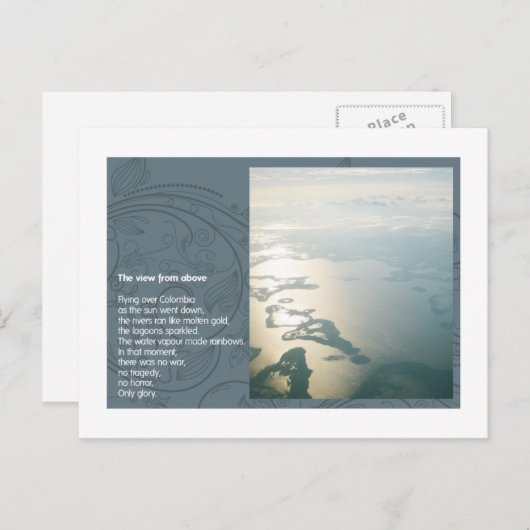 Het uitzicht van hierboven briefkaart (Voorkant / Achterkant)