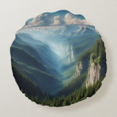 Het uitzicht van Hill Rond Kussen (Achterkant)