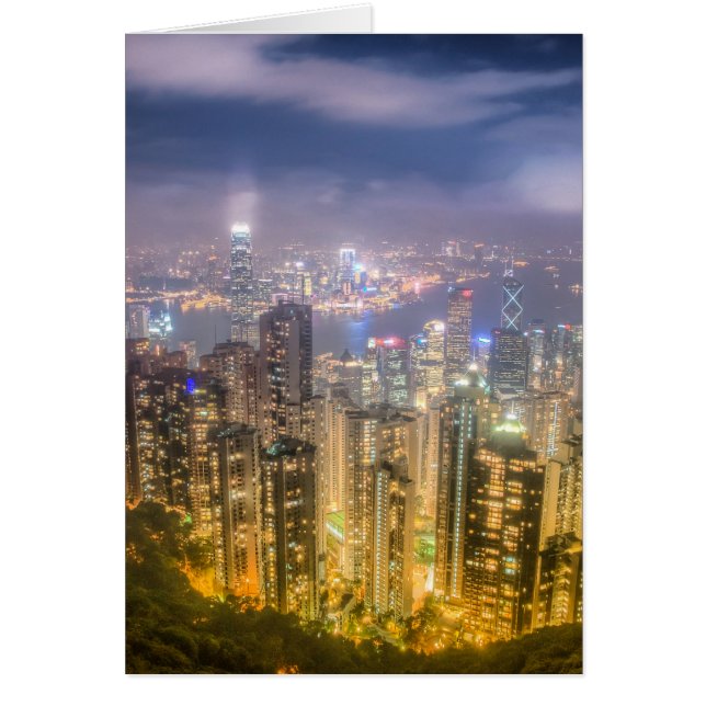 Het uitzicht van Hongkong uit de piek (Voorkant)