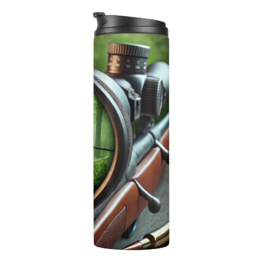 Het Uitzicht van Hunter in Autumn Forest Thermosbeker (Geroteerd rechts)