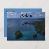 Het Uitzicht van Kokor Palau Briefkaart (Voorkant / Achterkant)