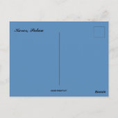 Het Uitzicht van Kokor Palau Briefkaart (Achterkant)