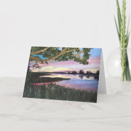 Het Uitzicht van lege Zonsondergang 5 x 7 van de Kaart