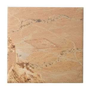 Het Uitzicht van Masada Tegeltje