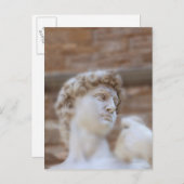 Het uitzicht van Michelangelo's standbeeld van DAV Briefkaart (Voorkant / Achterkant)