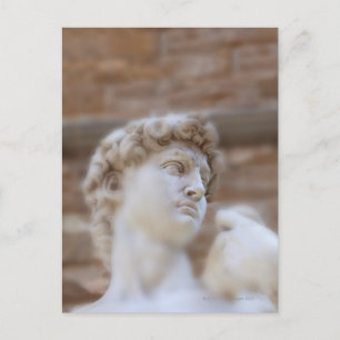 Het uitzicht van Michelangelo's standbeeld van DAV Briefkaart