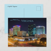 Het Uitzicht van Norfolk Virginia Briefkaart (Voorkant / Achterkant)