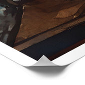 Het uitzicht van Parijs, de Eiffeltoren en het Lou Poster (Hoek)