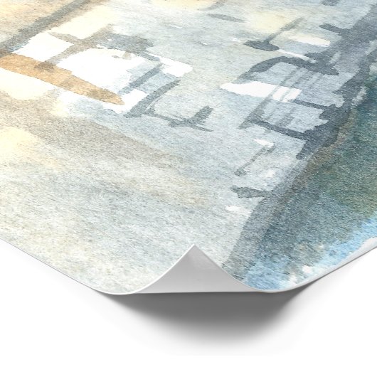 Het uitzicht van Portishead Marina Poster (Hoek)