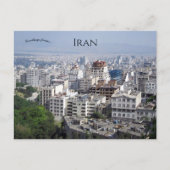 Het Uitzicht van Teheran Iran Briefkaart (Voorkant)