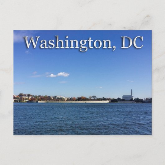 Het uitzicht van Washington, DC Briefkaart (Voorkant)