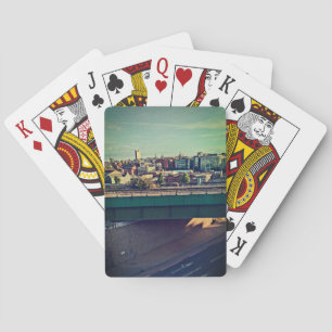 Het uitzicht, vanaf de brug pokerkaarten