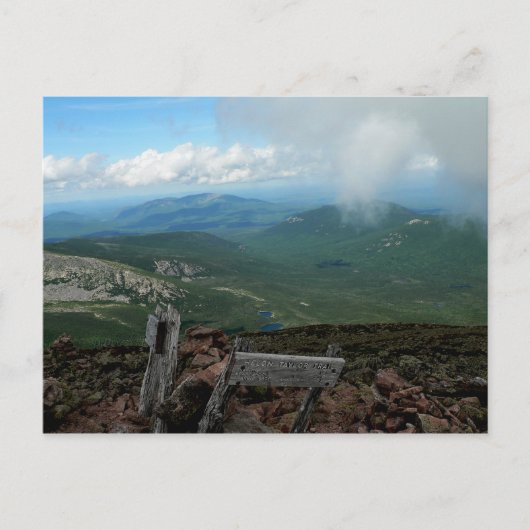 Het uitzicht vanaf Pamola Peak, Baxter State Park, Briefkaart (Voorkant)
