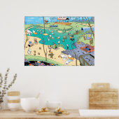 Het Uitzicht Zwemvogels Oog Poster (Keuken)