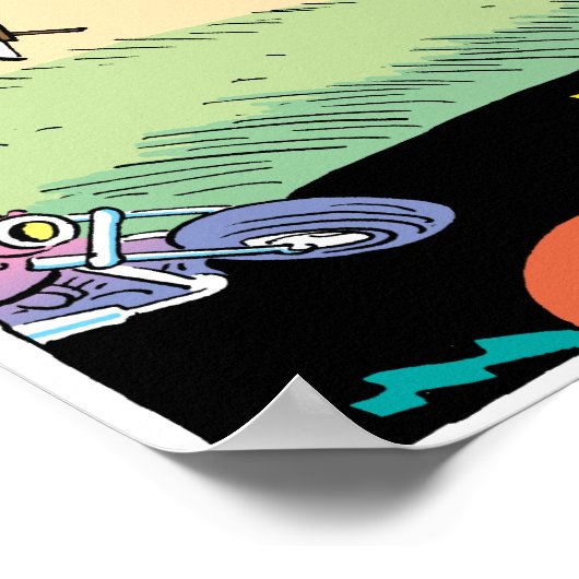 Het Uitzicht Zwemvogels Oog Poster (Hoek)