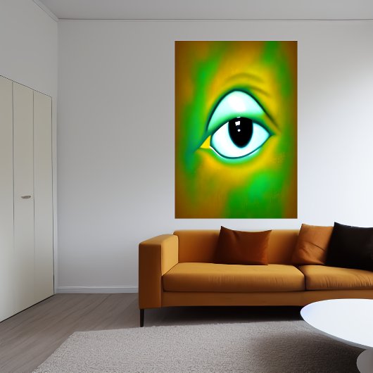 Het uitziende oog | AI Art Poster