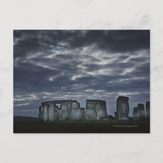 het UK, Stonehenge, Schilderachtig uitzicht bij Briefkaart (Voorkant)