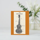 Het Ukulele Briefkaart (Staand voorkant)