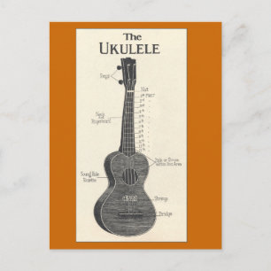 Het Ukulele Briefkaart
