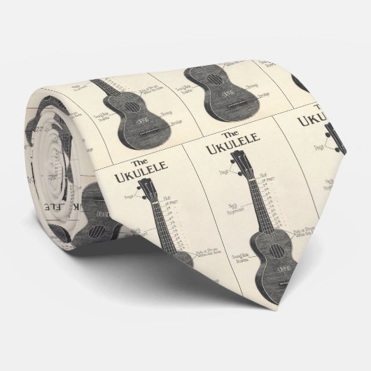 Het Ukulele Stropdas (Opgerold)