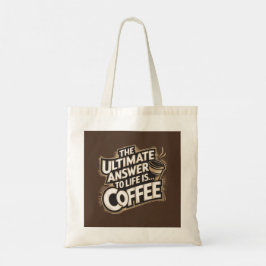 Het ultieme antwoord is… koffie-Canvas tas