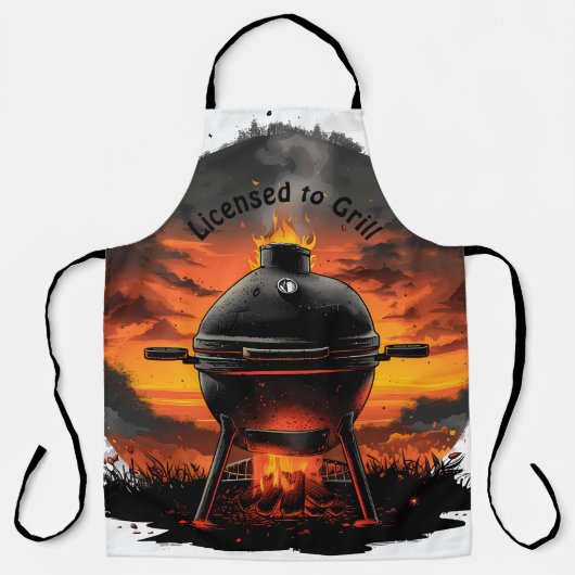 Het ultieme Barbecue Schort voor Grill Warriors (Voorkant)