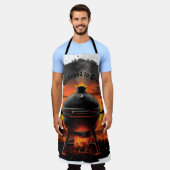 Het ultieme Barbecue Schort voor Grill Warriors (Gedragen)